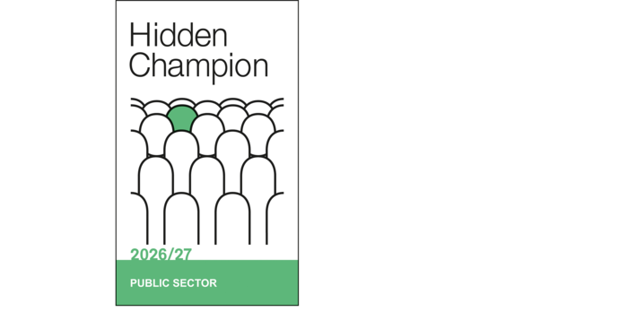 Siegel: Hidden Champion im Bereich Public Sector in den Jahren 2026/2027