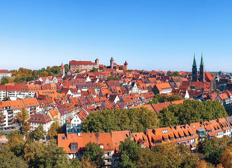 Panorama-Ansicht der Nürngerger Altstadt