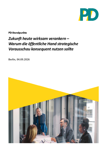 Download des PDF-Dokuments "Strategische Vorausschau"