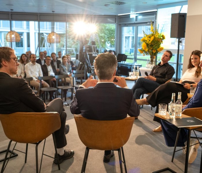 Blick vom Podium in das Publikum