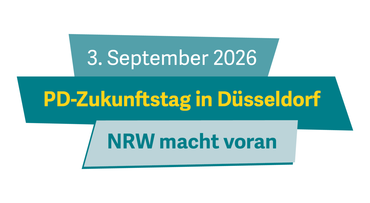 Logo mit dem Schriftzug 3. September 2026 NRW-Zukunftstag in Düsseldorf