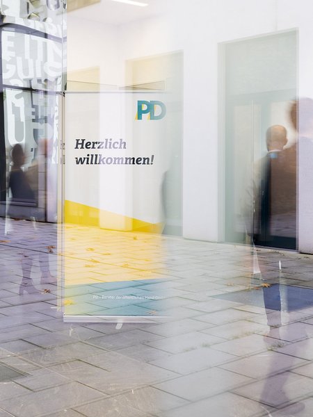 Eingangsbereich am PD-Standort Berlin