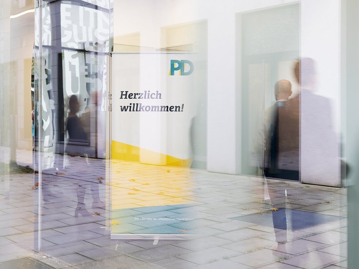 Eingangsbereich am PD-Standort Berlin