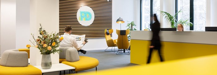 Der Empfangsbereich im PD-Büro am Standort Berlin