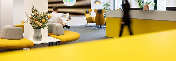 Der Empfangsbereich im PD-Büro am Standort Berlin