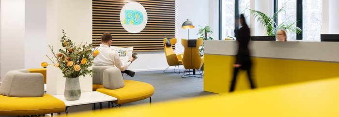 Der Empfangsbereich im PD-Büro am Standort Berlin