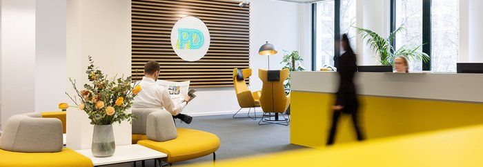 Der Empfangsbereich im PD-Büro am Standort Berlin